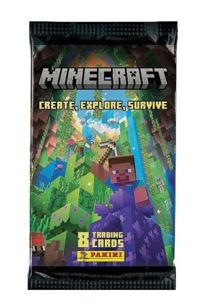 Panini Minecraft Macera Kartları 2024 Serisi 1 Adet Kapalı Paket ( Her Pakett...