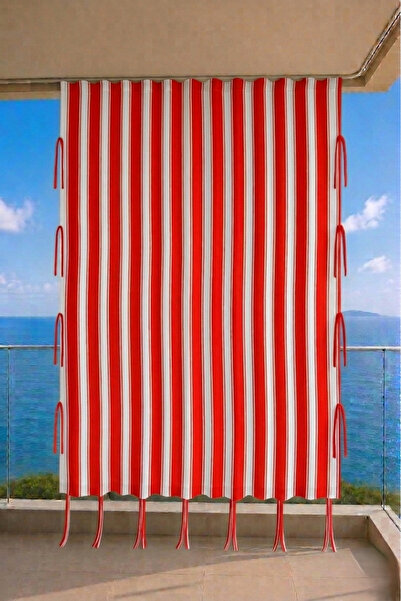 ERCANLI Balcony Curtain Tarpaulin Fabric-Enxboy Rainproof-Thick-Laced-Buttone...