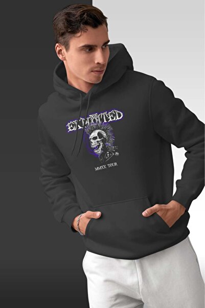 buzagi tasarım ürünleri The Exploited Oversize Hooded Unisex Sweatshirt