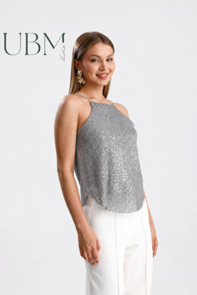 ubmbutik Ženska bluza - Bluza sa raglan izrezom i šljokicama