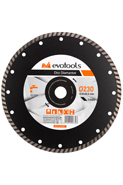 Evotools Disc diamantat Turbo 125 mm 2.4 mm