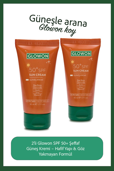 GLOWON Moisturizing Sunscreen Spf 50 Advantageous Set of Two