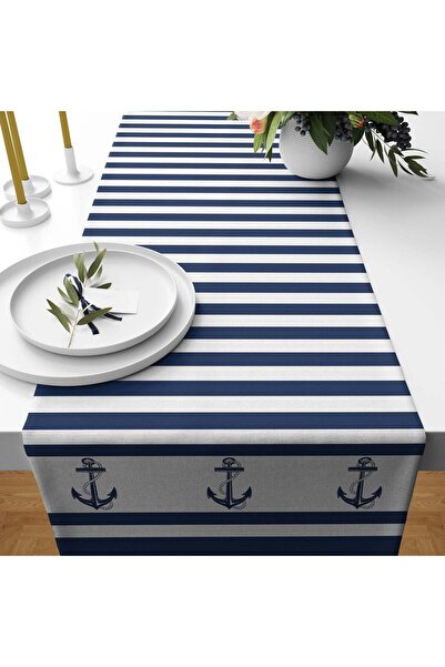 The Lucid Lab Yatay Çizgili Sailor Runner Örtü