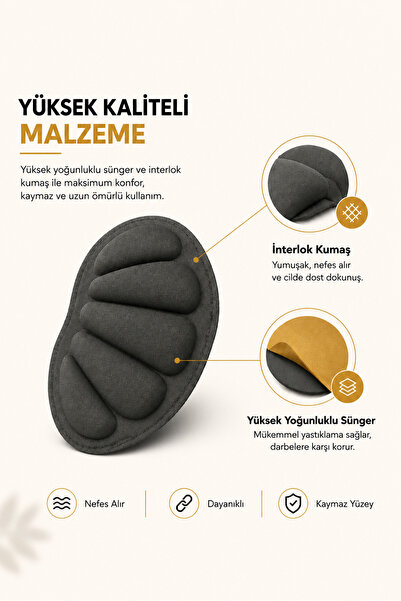 Active Team SP01 - Yapışkanlı Midye Bilek Koruma | Topuk Vurma Önleyici Ve Ayakkabı Daraltma Yumuşak Sünger Ped