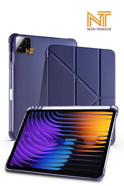 Nezih Case Mi Pad 7 / 7 Pro / 8 / 8 Pro Uyumlu Tri-Folding Kalem Bölmeli Uyku...