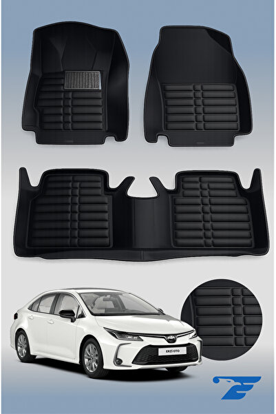 erzicar 5d Havuzlu Diamond Siyah Eva Paspas Toyota Corolla (2020-2025)