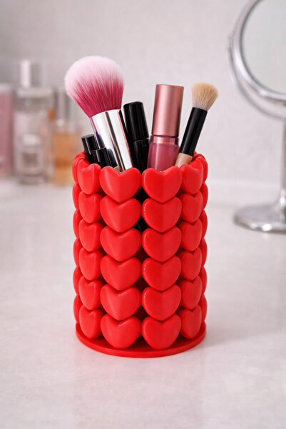 OEM Heart-Shaped Makeup Organizer |   Desktop Cosmetics & Pen Organizer |   D...