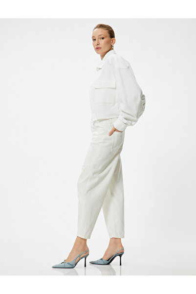 Koton High Waist Buttoned Loose Jeans |   Balloon Fit Jeans