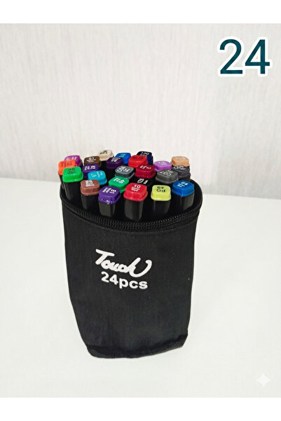 Fidanx Marker Felt Tip Pen Set 24 Colors Double Tipped Professional Drawing &...