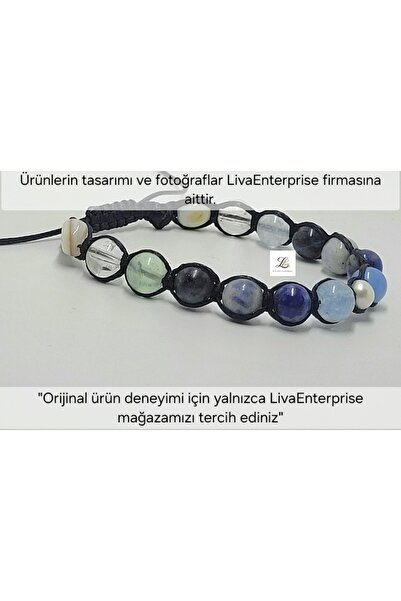 LivaEnterprise Vertigo Doğaltaş Örgü Bileklik..