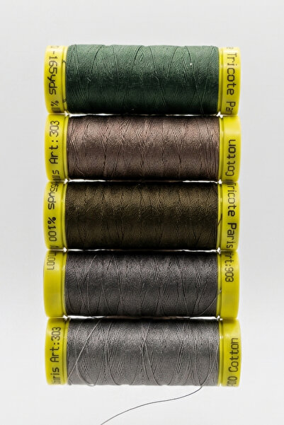 Ören Bayan Koton Sewing Thread 5 Different Colors 5x150 m Set 7