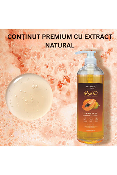 OEM Gel de duș Trendvic Cosmetic – Extract de fructe de papaya, 1000 ml
