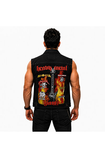 Romee Design Heavy Metal Giants Siyah Kot Yelek