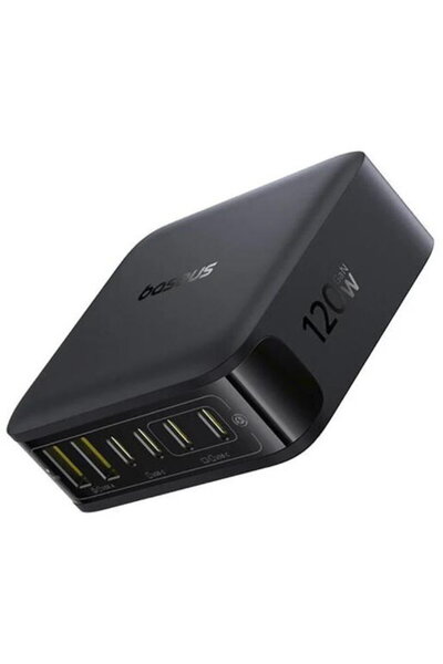 Baseus EnerFill FH21, Бързо зареждане 120W, 4 x USB Type-C, 2 x USB, черен