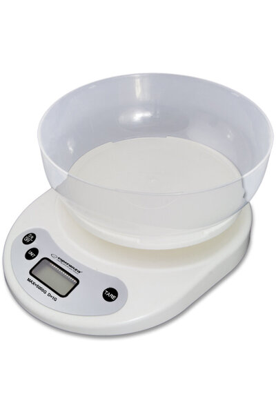 ESPERANZA EKS007 Bol inclus 5 Kg Display LCD Functia Tara Alb