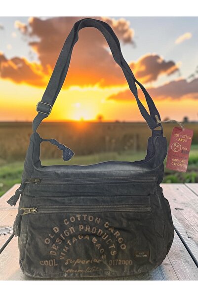 Old Cotton Quality Vintage Antique Casual Travel School Messenger Bag 28 cm X...
