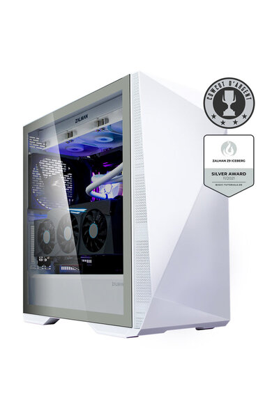 Zalman Z9 Iceberg WHITE Carcasă Mid-Tower cu ventilator negru