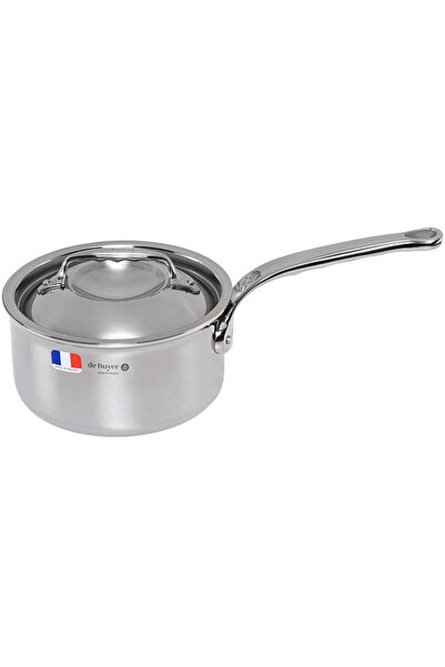 De Buyer Caserolă Affinity din oțel inoxidabil cu capac 16 cm