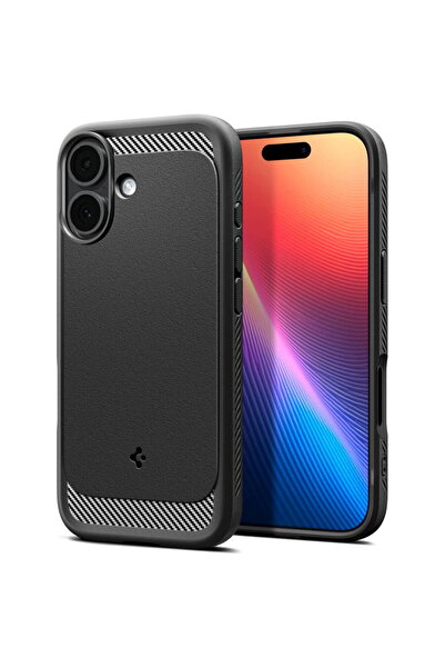 Spigen Husa pentru iPhone 17 - Rugged Armor MagSafe - Matte Black