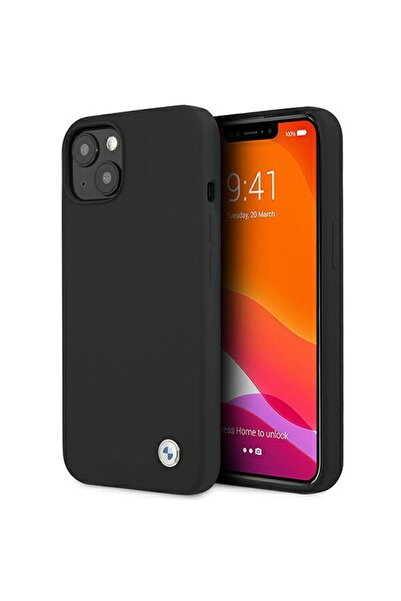 BMW Etui BMHCP13MSILBK iPhone 13 6,1" Negru/black hardcase Silicone Signature