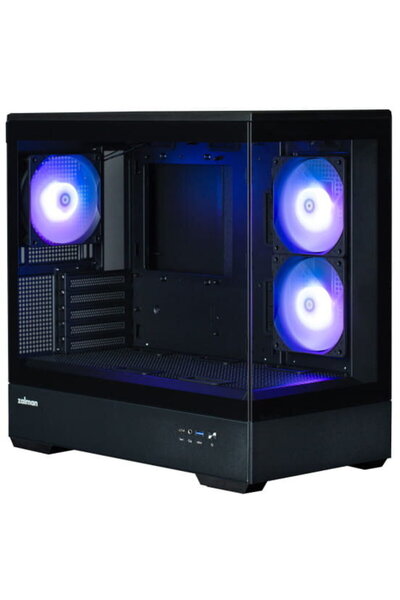 Zalman P30 V2, Mini Tower, Fara sursa, mATX, mITX, Negru