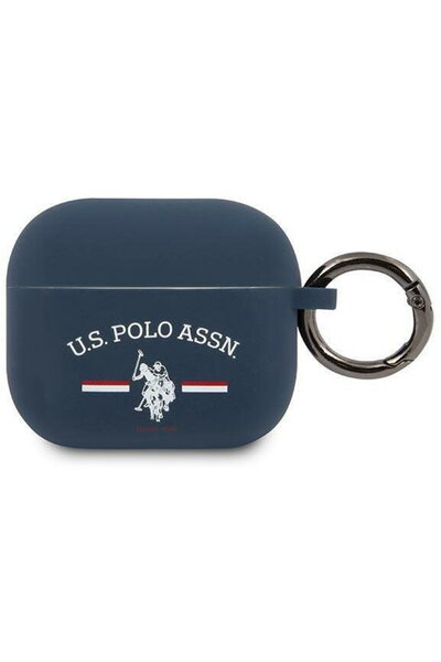 U.S. Polo Assn. Husă US Polo USACA3SFGV AirPods 3, maro/bleumarin