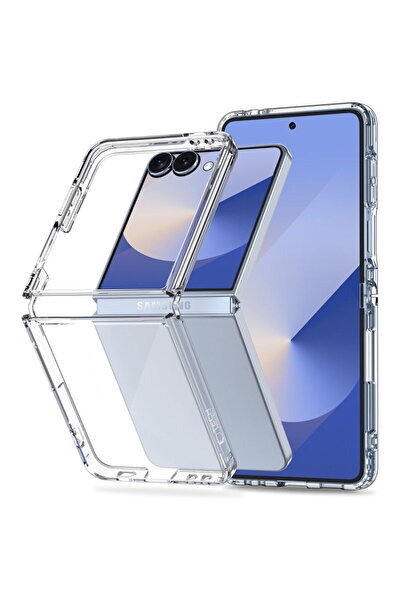 Tech-Protect HusДѓ FlexAir Hybrid pentru Galaxy Z Flip 7, spate transparent, ...