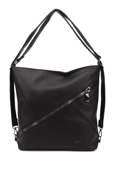 GÖNDERİ(R) Women/Girls Black Long Strap Shoulder and Backpack
