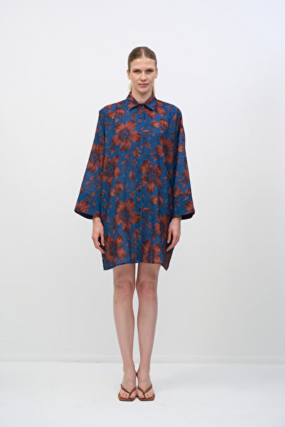 HANIQA Elegant Draped Satin Shirt