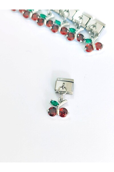 Umrece Red Cherry Dangle Charm