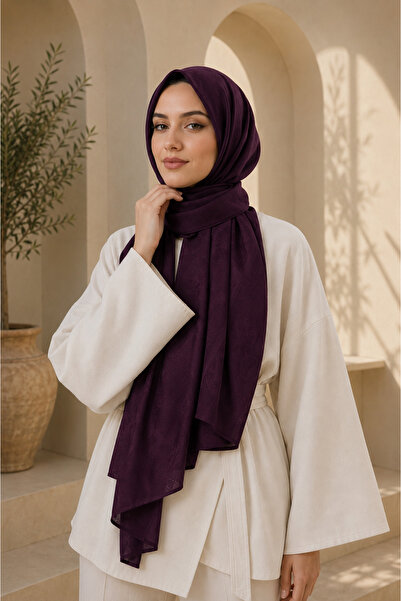 MİRSOY SCARF Zerafet Desen Kaymaz jakarlı Şal