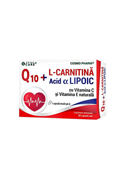 Cosmo Pharm Q10 cu L-Carnitina si Acid Alfa Lipoic 30cps