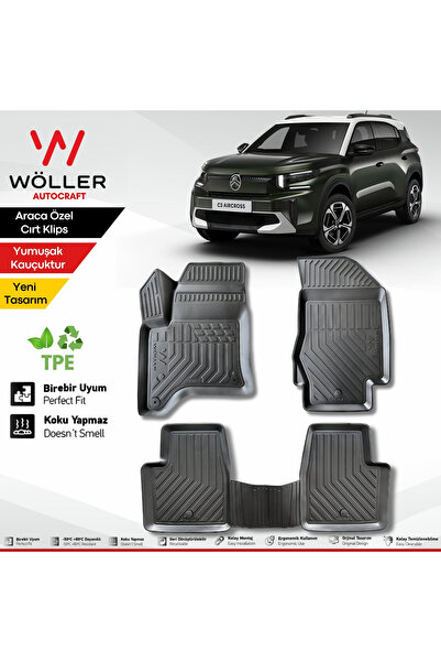 wöller Citroen C3 Aircross Paspas Hybrid 2025 Sonrası Uyumlu 3d Havuzlu Paspas