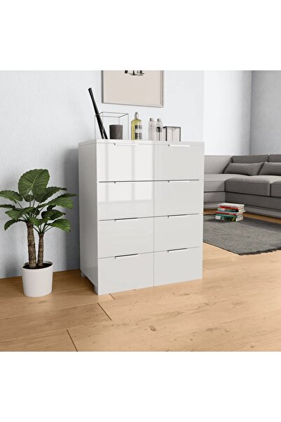 Concept Servantă, alb extralucios, 60x35x80 cm, PAL