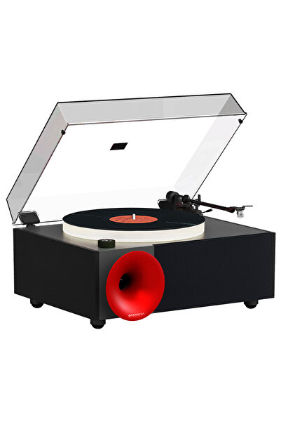Fennessy i5s Bluetooth Hoparlörlü 45W Hi-Fi Işıklı Retro Pikap Plakçalar Turn...