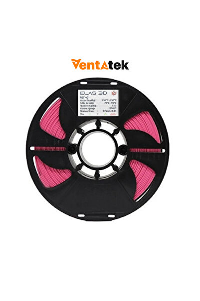 ELAS3D Elas 3D Pembe PETG Filament - 1.75mm - 1 Kg