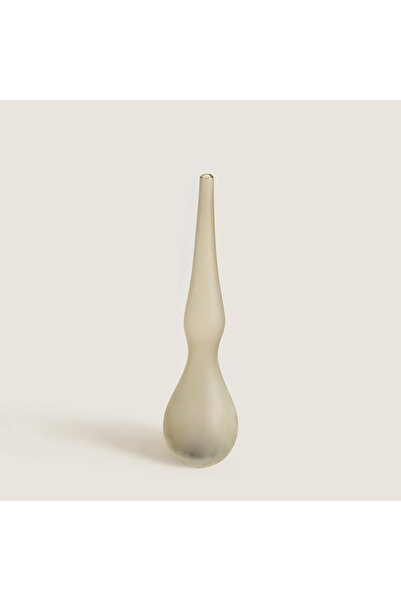 Chakra Yara Curved Glass Vase Set Gray 14 cm Natural