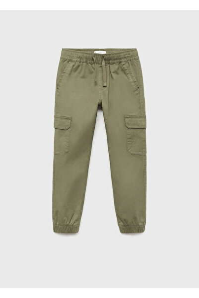 MANGO Kids βαμβακερό cargo παντελόνι
