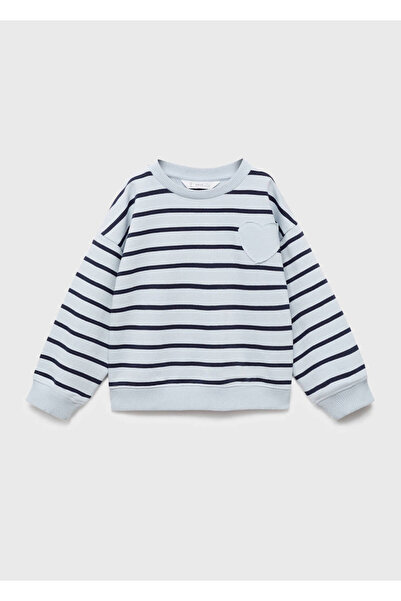 MANGO Baby Sweatshirt mit Herz-Stickerei