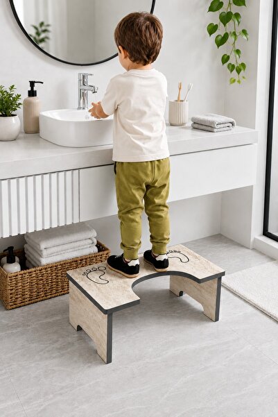 alpaevmobilya Modern Çocuk Basamağı ve Yükseltici Tabure - Tuvalet ve Lavabo ...