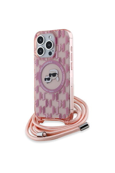 Karl Lagerfeld Husa pentru iPhone 15 Pro Max - IML Crossbody MagSafe (KLHMP15...