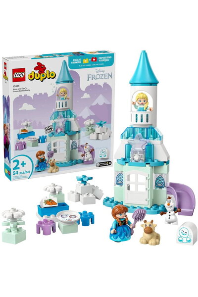 LEGO DUPLO Disney Anna și Elsa, Petrecerea la Castelul Frozen™, 54 de piese, ...