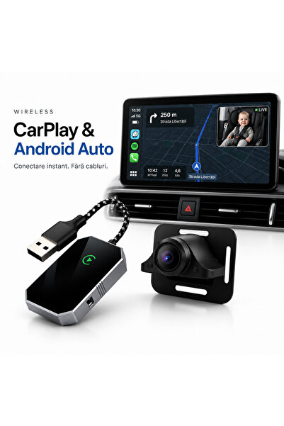 goBERA Wireless Car Monitor Adapter CarPlay & Android Auto
