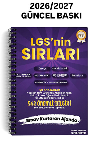 Alan Yayınları Sinan Ipek 8. Sınıf Tüm Dersler Lgs'nin Sırları