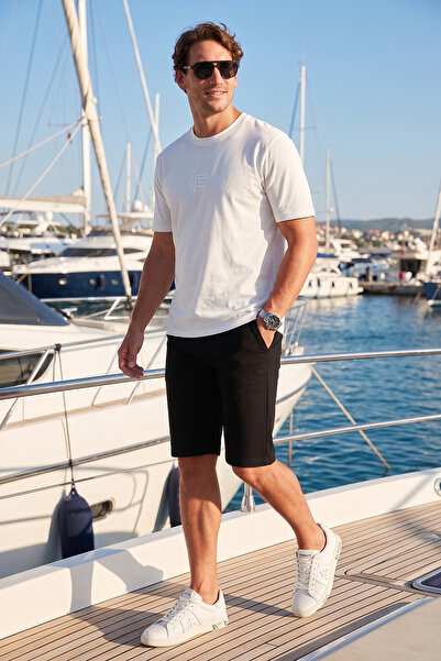 Buratti Pamuklu Regular Fit Normal Bel Belden Bağlamalı Short Erkek SHORT 590...