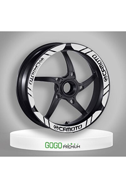 Gogo Cf Moto Compatible White Wheel Strip