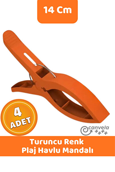 CANVELA 4 Adet XXL Büyük Boy Şezlong Plaj Havlu Mandalı Halı Asma Battaniye v...