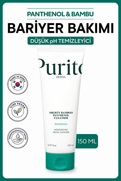 Purito SEOUL - Mighty Bamboo Panthenol Cleanser 150 ml - Gel de curățare facială