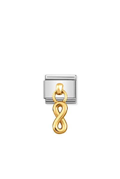 NOMİNATİON Composable Classic Charms And Steel And 18k Gold Infinity
