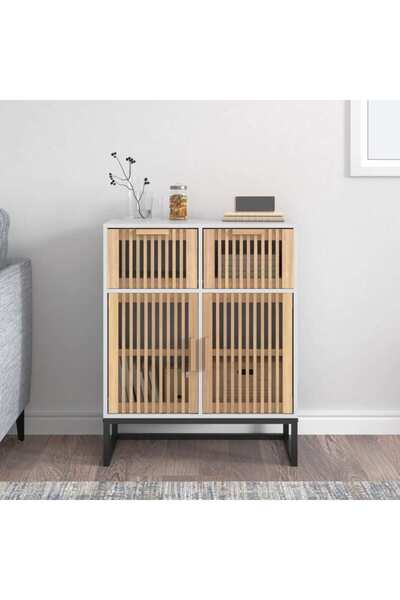 Concept Servantă, alb, 60x30x75 cm, lemn prelucrat